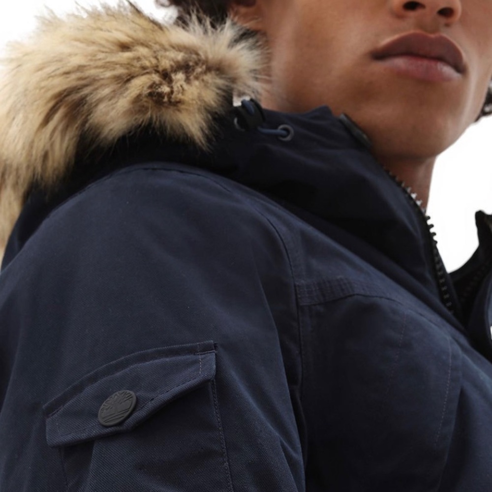 Timberland Scar Ridge Men Parka Downfree Dark Blue - Picture 7 of 10